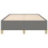 Estructura de cama de tela gris oscuro 120x200