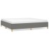 Estructura de cama tela gris oscuro 200x200