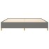 Estructura de cama tela gris oscuro 200x200