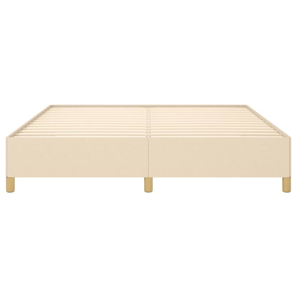 Estructura de cama tela color crema 180x200