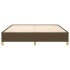 Estructura de cama tela marrón oscuro 180x200