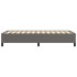 Estructura de cama de cuero sintético gris 100x200