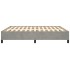 Estructura de cama de terciopelo gris claro 160x200