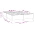 Estructura de cama de terciopelo gris claro 140x190