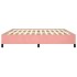 Estructura de cama de terciopelo rosa 200x200