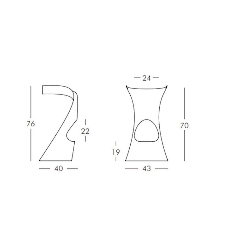 Taburete minimalista SLI