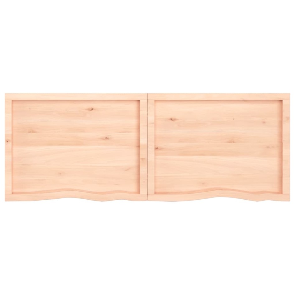 Estante de pared madera maciza roble sin tratar 160x60x(2-6)