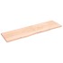 Estante de pared madera maciza roble sin tratar 220x60x(2-4)
