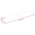 Estante de pared madera maciza roble sin tratar 220x60x(2-4)