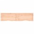 Encimera de baño madera maciza sin tratar 160x40x(2-6)