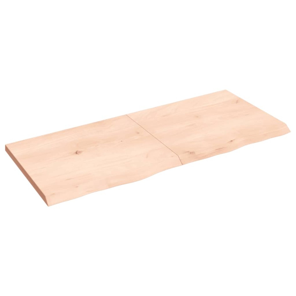 Encimera de baño madera maciza sin tratar 140x60x(2-4)