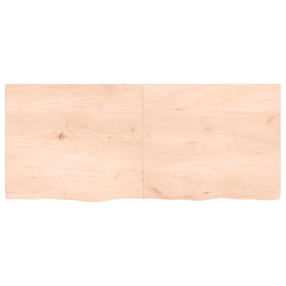 Encimera de baño madera maciza sin tratar 140x60x(2-4)