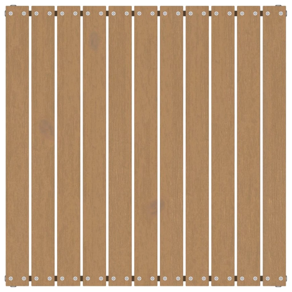 Set de muebles de jardín 2 pzas cojines madera pino marrón