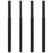 Patas de mesa telescópicas 4 unidades negro 710 mm-1100 mm
