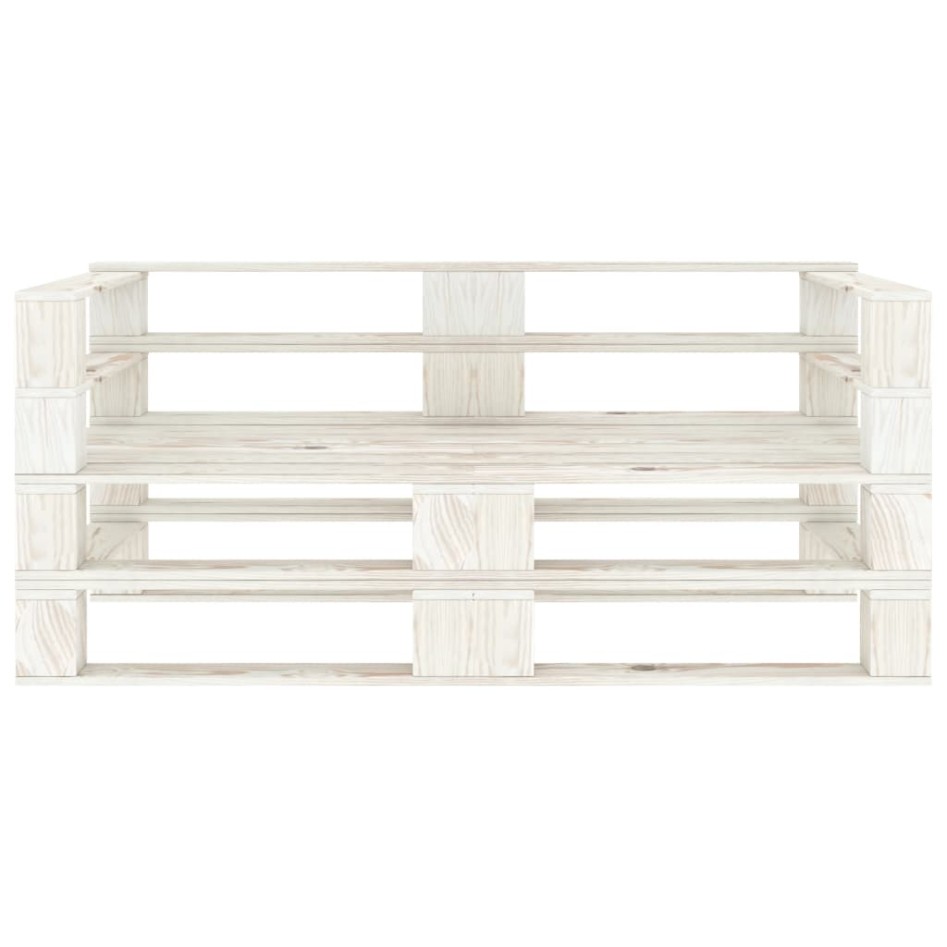 Sofá de palets de jardín 2 plazas madera