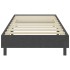 Cama box spring tela gris oscuro 100x200