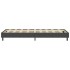 Cama box spring tela gris oscuro 100x200
