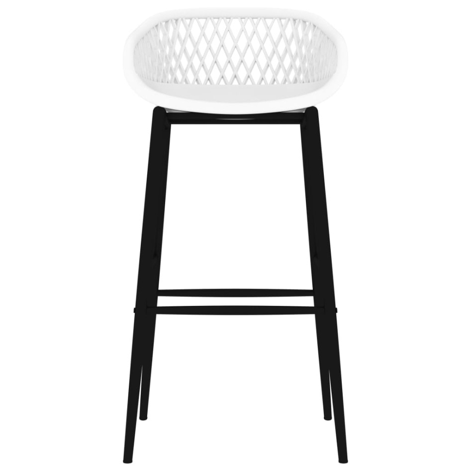 Mesa alta y taburetes de bar 5 piezas negro y