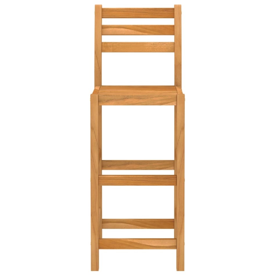 Mesa y sillas de bar para jardín 3 pzas madera maciza de