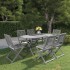 Juego de comedor de jardín 7 pzas madera maciza de acacia