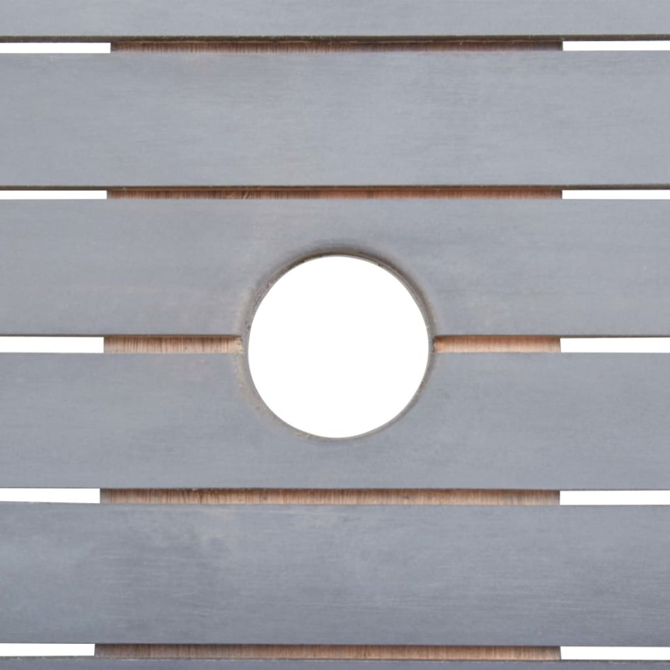 Juego de comedor de jardín 7 pzas madera maciza de acacia