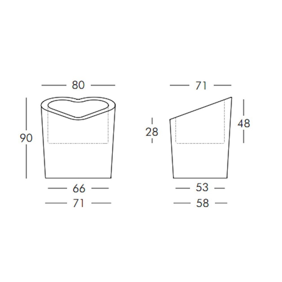 Botellero de diseño, modelo Mon Amour
