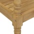 Banco Batavia madera maciza teca y cojín estampado hojas 120