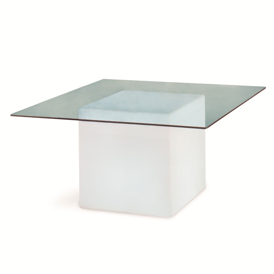 Mesa cuadrada con luz, modelo Square