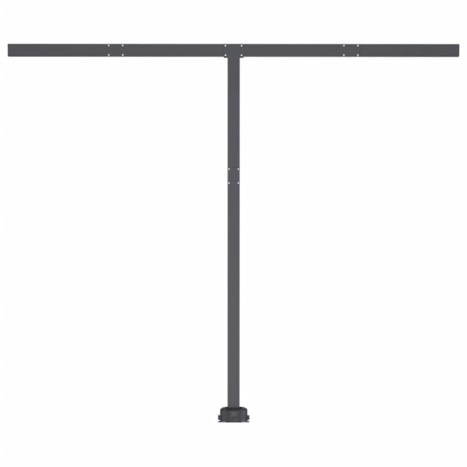 Toldo manual retráctil con LED azul y blanco 350x250