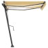 Toldo manual retráctil con LED amarillo y blanco 350x250
