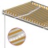 Toldo manual retráctil con LED amarillo y blanco 350x250