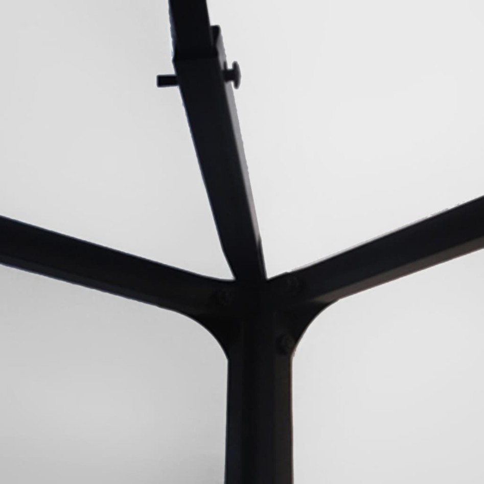 Cenador con tira de luces LED blanco 3x4