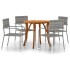 Juego de comedor para jardín de 5 piezas