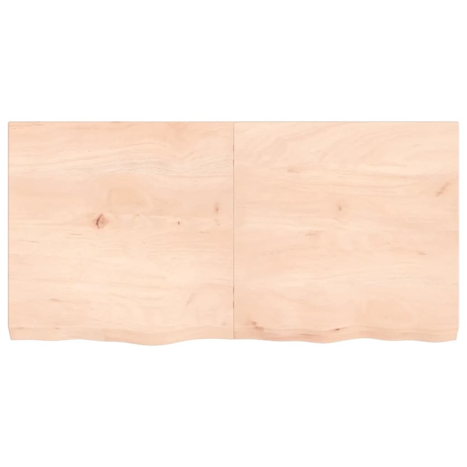 Tablero de mesa madera maciza roble sin tratar 120x60x(2-6)