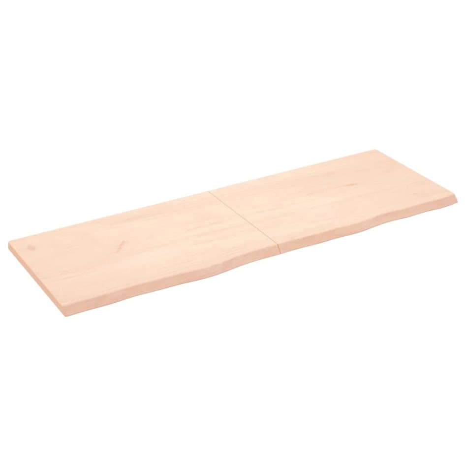 Tablero de mesa madera maciza roble sin tratar 180x60x(2-4)