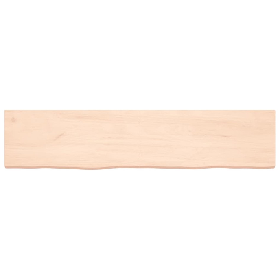 Tablero de mesa madera maciza roble sin tratar 180x40x(2-4)