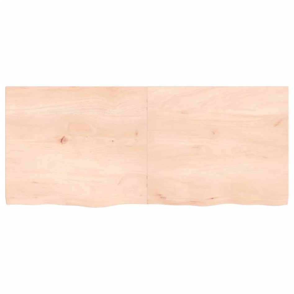 Tablero de mesa madera maciza roble sin tratar 140x60x(2-4)