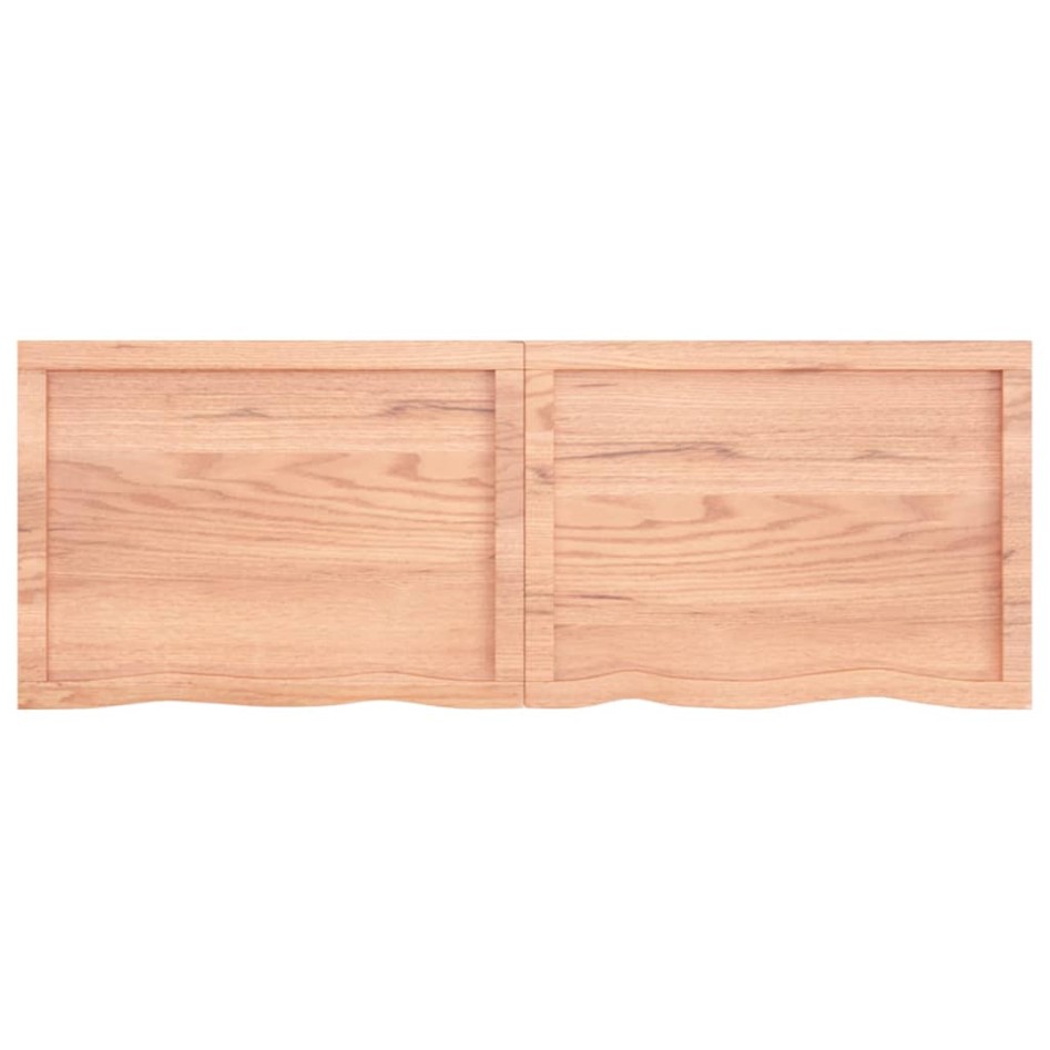 Tablero mesa madera roble tratada marrón claro 140x50x(2-4)