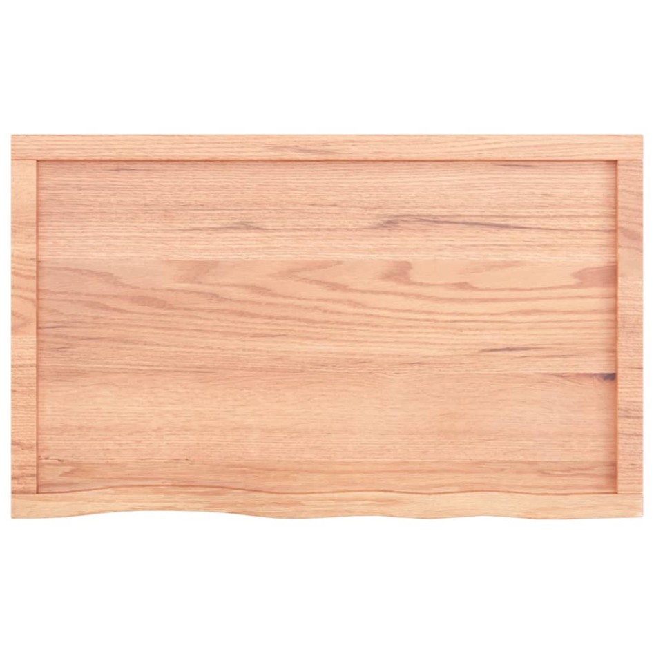 Tablero mesa madera roble tratada marrón claro 100x60x(2-6)