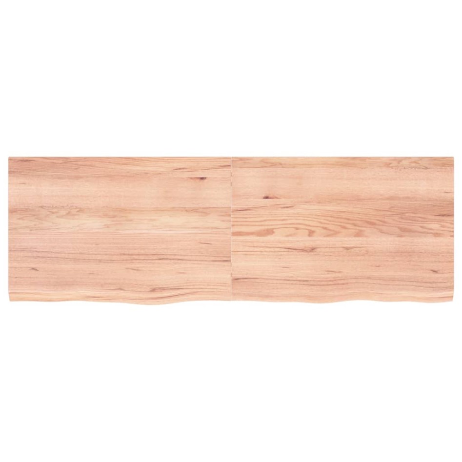 Tablero mesa madera roble tratada marrón claro 180x60x(2-4)