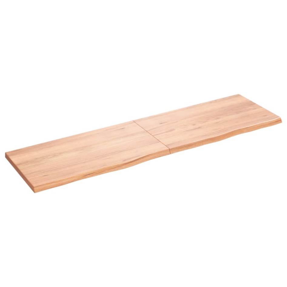 Tablero mesa madera roble tratada marrón claro 180x50x(2-4)
