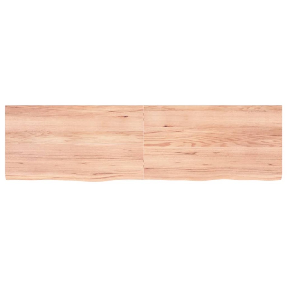 Tablero mesa madera roble tratada marrón claro 180x50x(2-4)