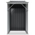 Cobertizo de jardín acero galvanizado antracita 277x93x179