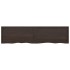 Tablero mesa madera roble tratada marrón oscuro 200x50x(2-4)