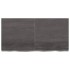 Encimera de baño madera tratada marrón oscuro 120x60x(2-6)