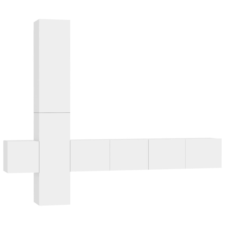 Set de muebles de salón TV 5 piezas madera de ingeniería