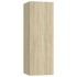 Muebles de pared de TV 7 pzas aglomerado color roble