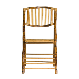 Silla plegable de bambú, modelo Marfil