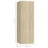 Muebles de pared de TV 7 pzas aglomerado color roble