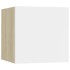Muebles de pared para TV 8 uds blanco roble Sonoma